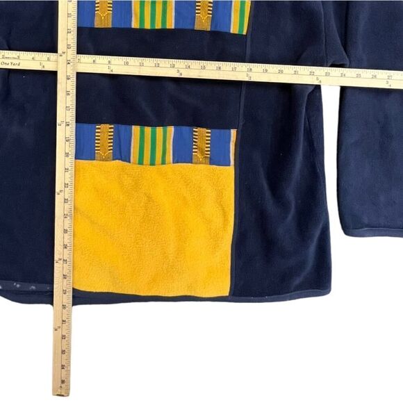 Y2k N8tive Nits Yellow & Black Aztec Long Sleeve Pullover Sweater Large Unisex - Picture 4 of 8